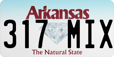AR license plate 317MIX
