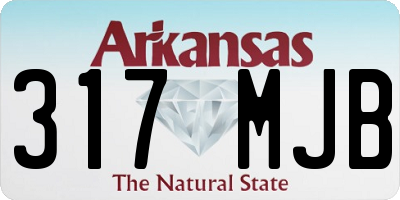 AR license plate 317MJB