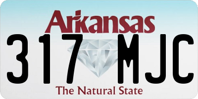 AR license plate 317MJC