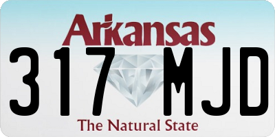 AR license plate 317MJD