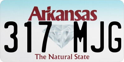 AR license plate 317MJG