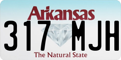 AR license plate 317MJH