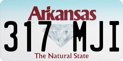 AR license plate 317MJI
