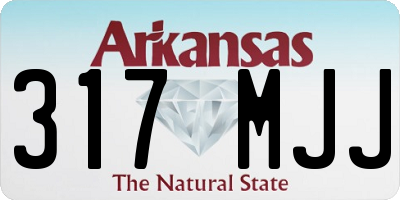 AR license plate 317MJJ