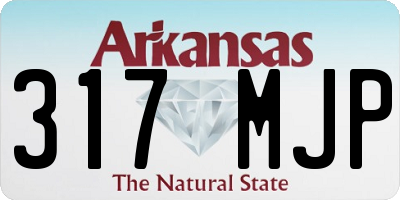 AR license plate 317MJP
