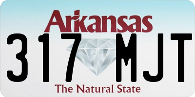 AR license plate 317MJT