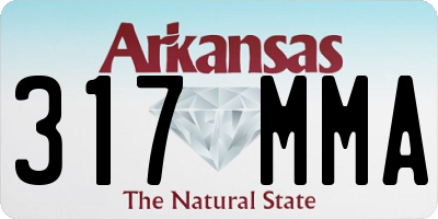 AR license plate 317MMA