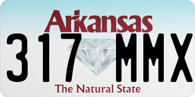 AR license plate 317MMX