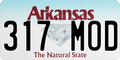 AR license plate 317MOD