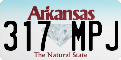 AR license plate 317MPJ