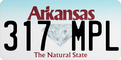 AR license plate 317MPL