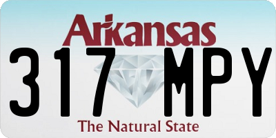 AR license plate 317MPY