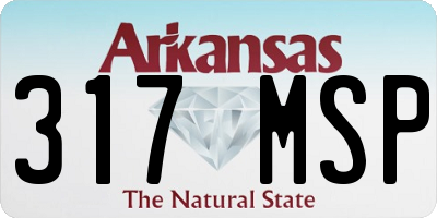 AR license plate 317MSP