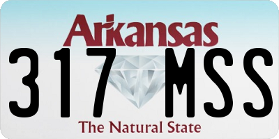 AR license plate 317MSS