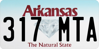 AR license plate 317MTA