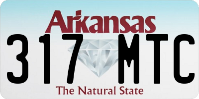 AR license plate 317MTC