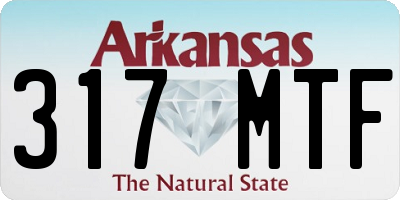 AR license plate 317MTF