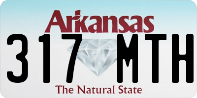 AR license plate 317MTH