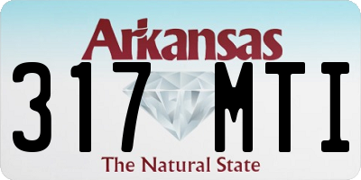 AR license plate 317MTI