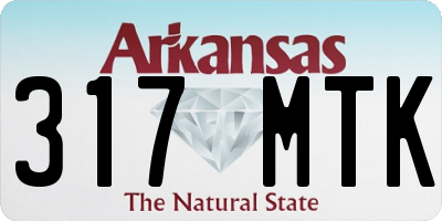 AR license plate 317MTK