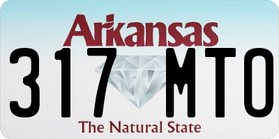 AR license plate 317MTO