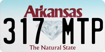 AR license plate 317MTP