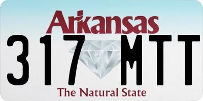 AR license plate 317MTT