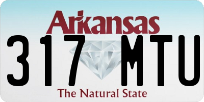 AR license plate 317MTU