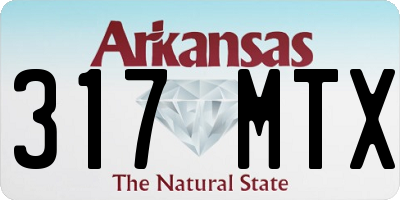 AR license plate 317MTX