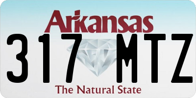AR license plate 317MTZ
