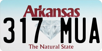 AR license plate 317MUA