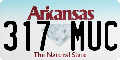 AR license plate 317MUC