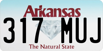 AR license plate 317MUJ
