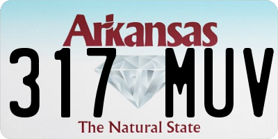AR license plate 317MUV