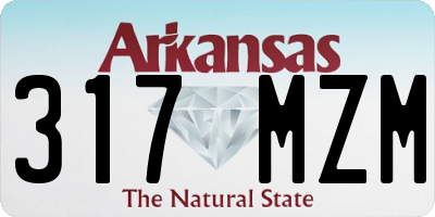 AR license plate 317MZM
