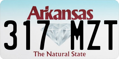 AR license plate 317MZT
