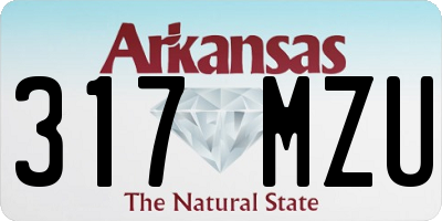 AR license plate 317MZU