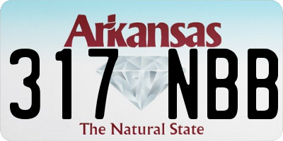 AR license plate 317NBB