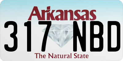 AR license plate 317NBD