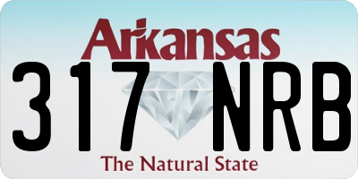 AR license plate 317NRB