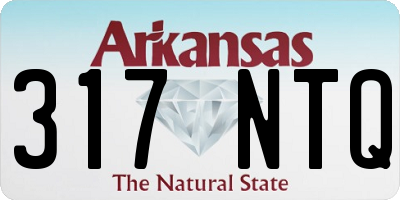 AR license plate 317NTQ