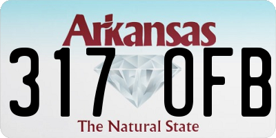 AR license plate 317OFB