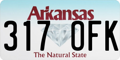 AR license plate 317OFK
