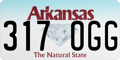AR license plate 317OGG