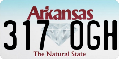AR license plate 317OGH