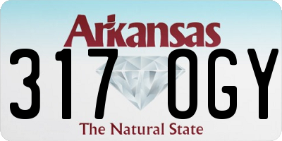 AR license plate 317OGY