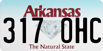AR license plate 317OHC