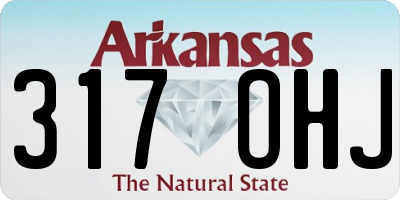 AR license plate 317OHJ