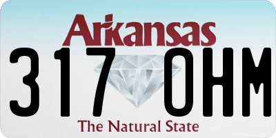 AR license plate 317OHM