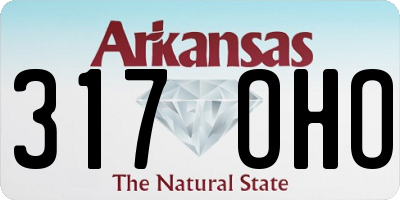 AR license plate 317OHO